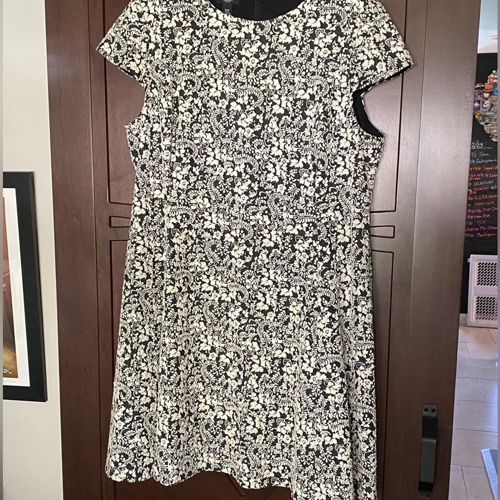 Alfani Fit and Flare Cap Sleeve Dress.  Plus Size 24